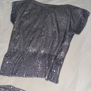 Elegant Sequin Embellished Women's Top